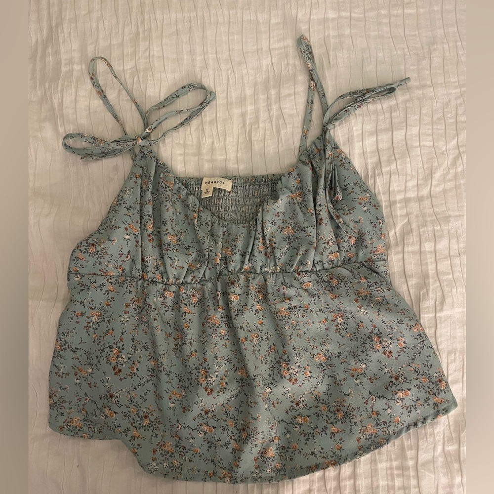 LA Hearts floral top